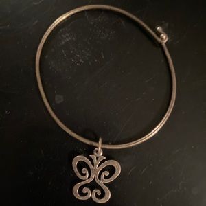 James Avery Charm Bracelet with retired large butterfly charm